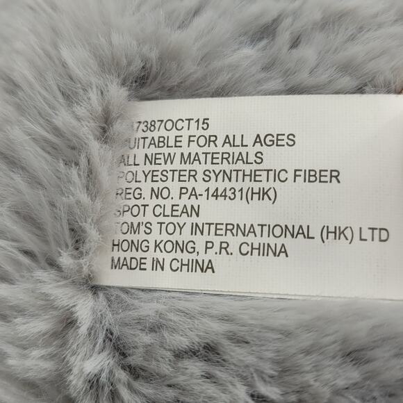 Tom's Toy International Gray Plush Lop Eared Easter Bunny Rabbit Stuffed Animal - Picture 9 of 12